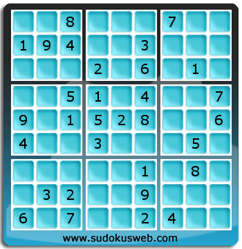 Sudoku von mittelmässiger höhe