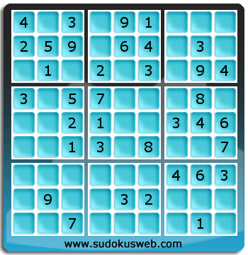 Sudoku de Nivel Fácil Sudoku de Nivel Fácil