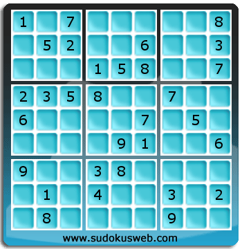 Sudoku von mittelmässiger höhe