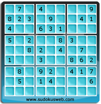 Sudoku von einfacher höhe Sudoku von einfacher höhe