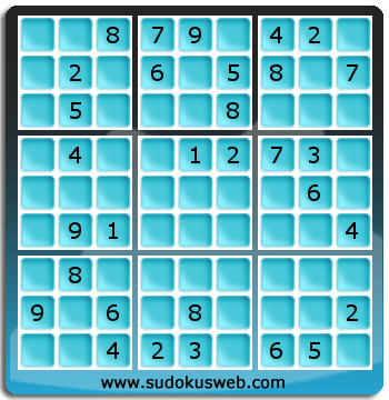 Sudoku von mittelmässiger höhe