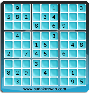 Sudoku von mittelmässiger höhe