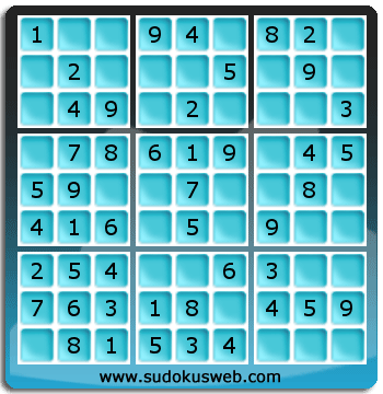 Nivel Muito Facil de Sudoku