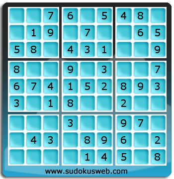 Nivel Muito Facil de Sudoku Nivel Muito Facil de Sudoku