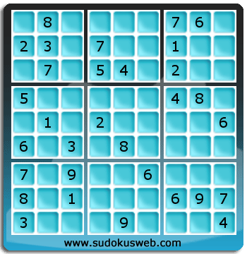 Sudoku von mittelmässiger höhe