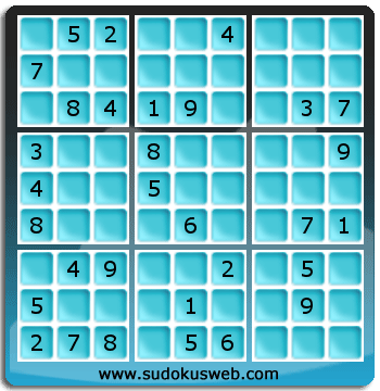 Sudoku von mittelmässiger höhe