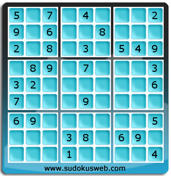 Sudoku von mittelmässiger höhe