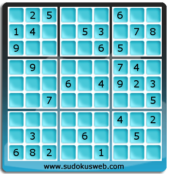 Sudoku von mittelmässiger höhe