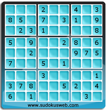 Sudoku von einfacher höhe