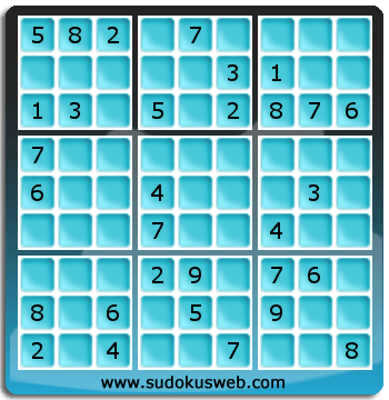 Sudoku von mittelmässiger höhe