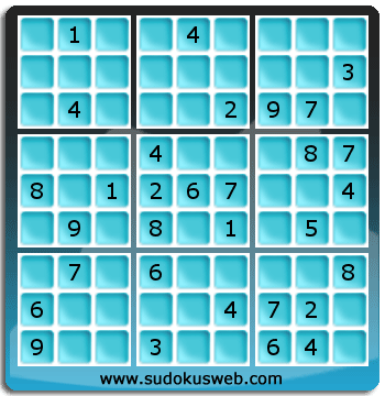 Sudoku von mittelmässiger höhe