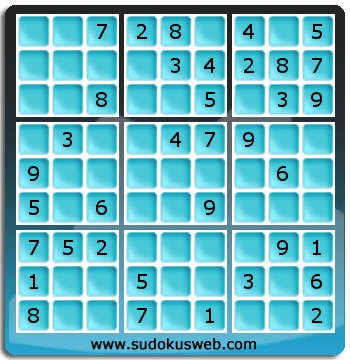 Sudoku von einfacher höhe