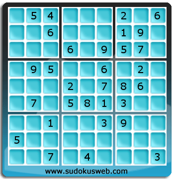 Sudoku von mittelmässiger höhe