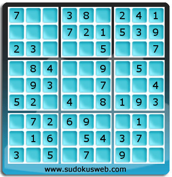 Nivel Muito Facil de Sudoku Nivel Muito Facil de Sudoku
