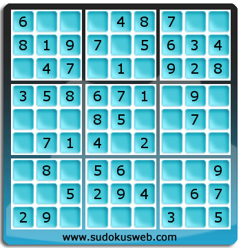 Nivel Muito Facil de Sudoku Nivel Muito Facil de Sudoku