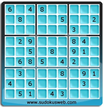 Sudoku von mittelmässiger höhe