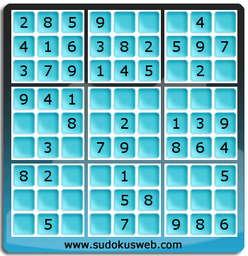 Sudoku de Nivel Muy Fácil