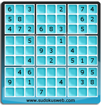 Sudoku von einfacher höhe