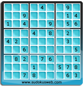 Sudoku von mittelmässiger höhe