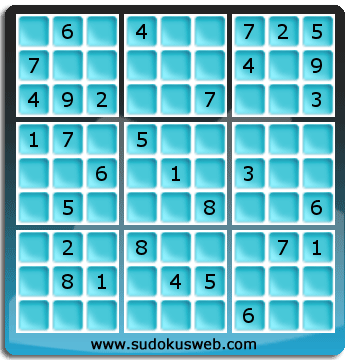 Sudoku von mittelmässiger höhe