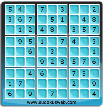 Sudoku de Nivel Muy Fácil