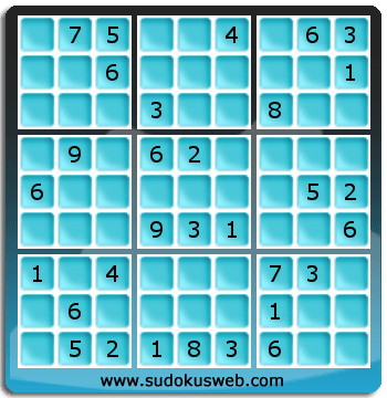 Sudoku von mittelmässiger höhe