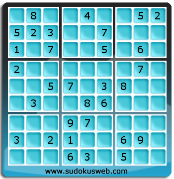 Sudoku von mittelmässiger höhe