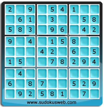 Sudoku de Niveau Très Facile