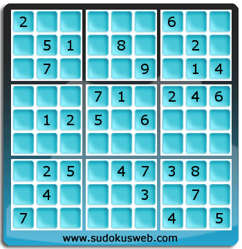 Sudoku von mittelmässiger höhe