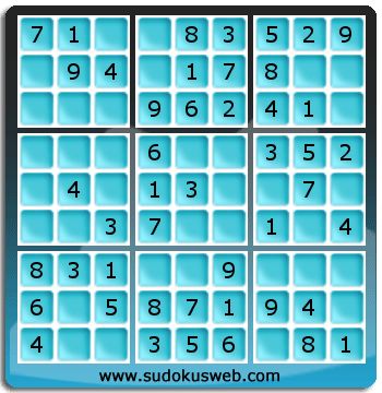 Sudoku de Niveau Très Facile Sudoku de Niveau Très Facile
