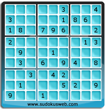 Sudoku von mittelmässiger höhe