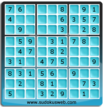 Sudoku de Niveau Très Facile