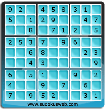 Sudoku de Niveau Très Facile Sudoku de Niveau Très Facile