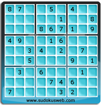 Sudoku von mittelmässiger höhe