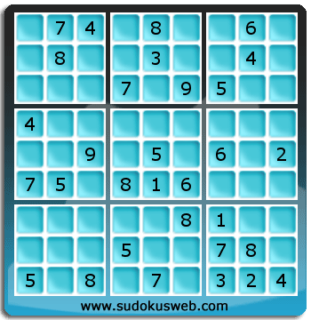 Sudoku von mittelmässiger höhe