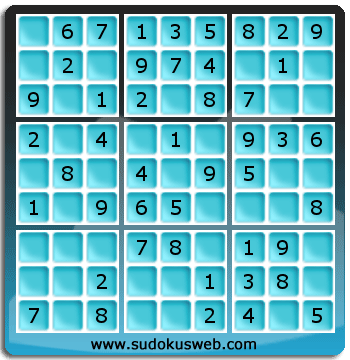 Sudoku de Niveau Très Facile Sudoku de Niveau Très Facile