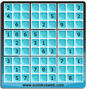 Sudoku von mittelmässiger höhe