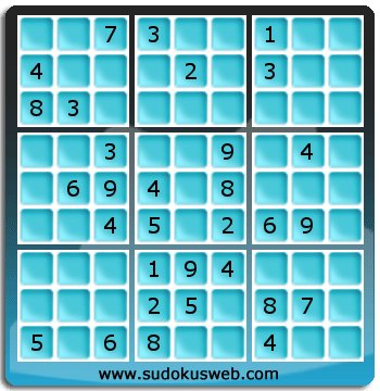 Sudoku von mittelmässiger höhe