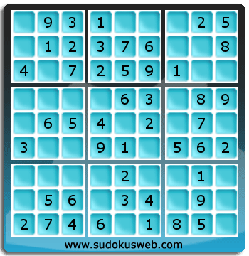 Nivel Muito Facil de Sudoku Nivel Muito Facil de Sudoku