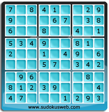 Sudoku von sehr einfacher höhe