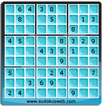 Sudoku von mittelmässiger höhe