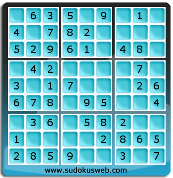Nivel Muito Facil de Sudoku Nivel Muito Facil de Sudoku