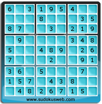 Nivel Muito Facil de Sudoku Nivel Muito Facil de Sudoku
