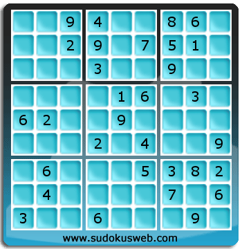 Sudoku von mittelmässiger höhe