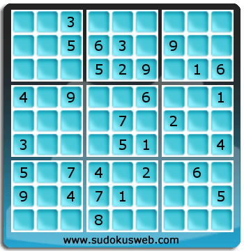 Sudoku von mittelmässiger höhe