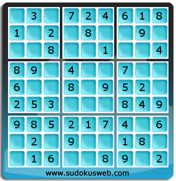 Sudoku de Niveau Très Facile Sudoku de Niveau Très Facile