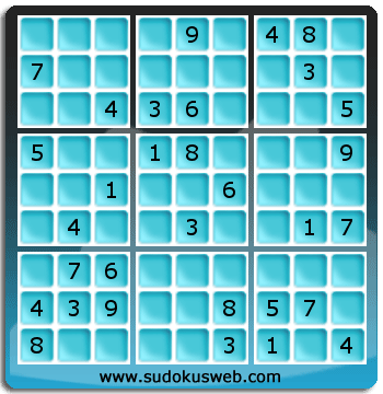 Sudoku von mittelmässiger höhe