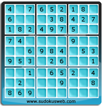 Nivel Muito Facil de Sudoku