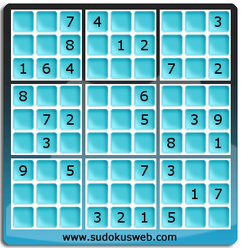 Sudoku von mittelmässiger höhe