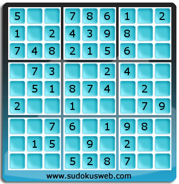 Sudoku de Niveau Très Facile Sudoku de Niveau Très Facile